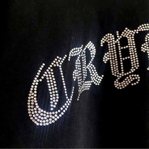Cry Baby Hoodie Sweatshirt Crystal Embellished Old English Lettered 💕 - Picture 6 of 16